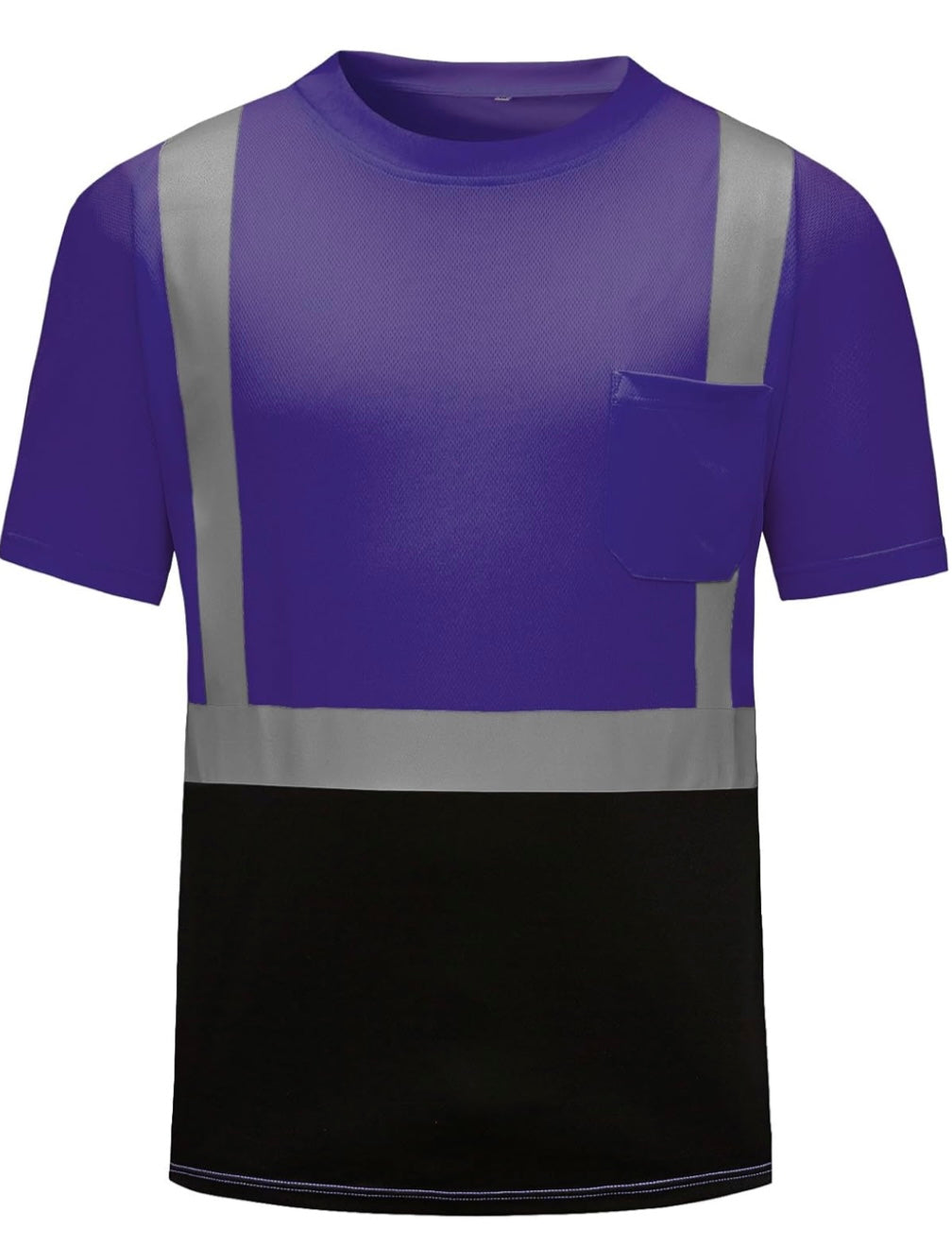 Hi Visibility, Short Sleeve Shirt with Black
