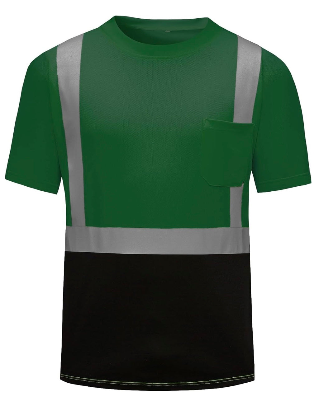Hi Visibility, Short Sleeve Shirt with Black
