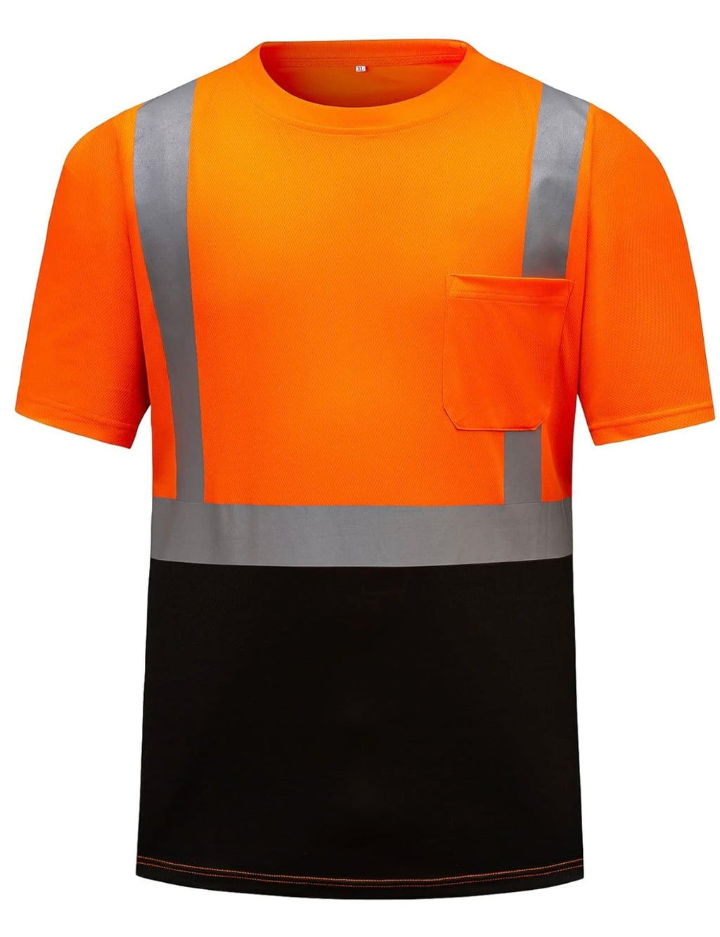 Hi Visibility, Short Sleeve Shirt with Black