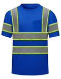 Hi Vis Short Sleeve Shirts with Reflective Tapes