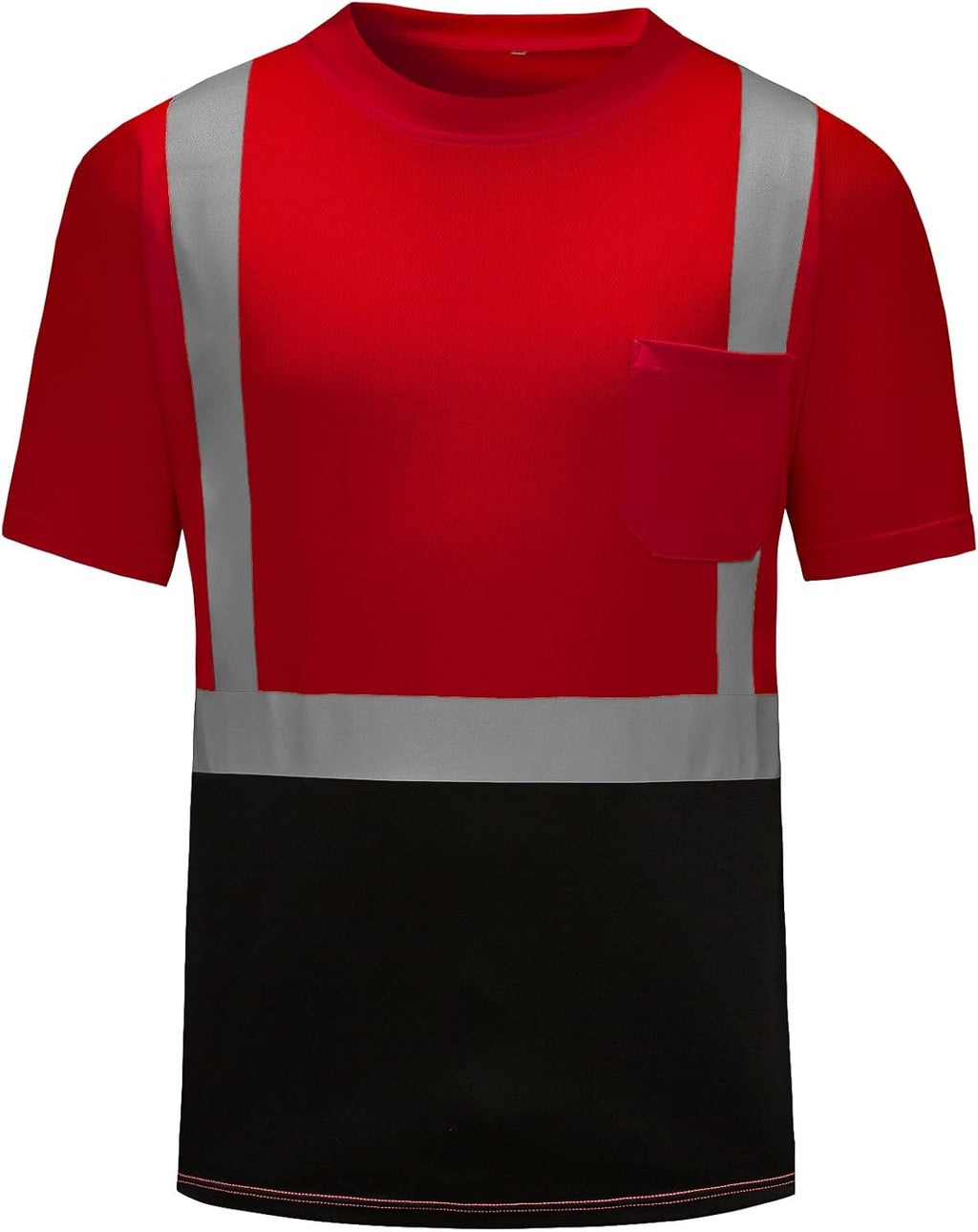 Hi Visibility, Short Sleeve Shirt with Black