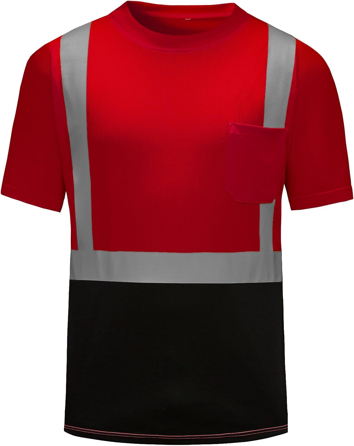 Hi Visibility, Short Sleeve Shirt with Black