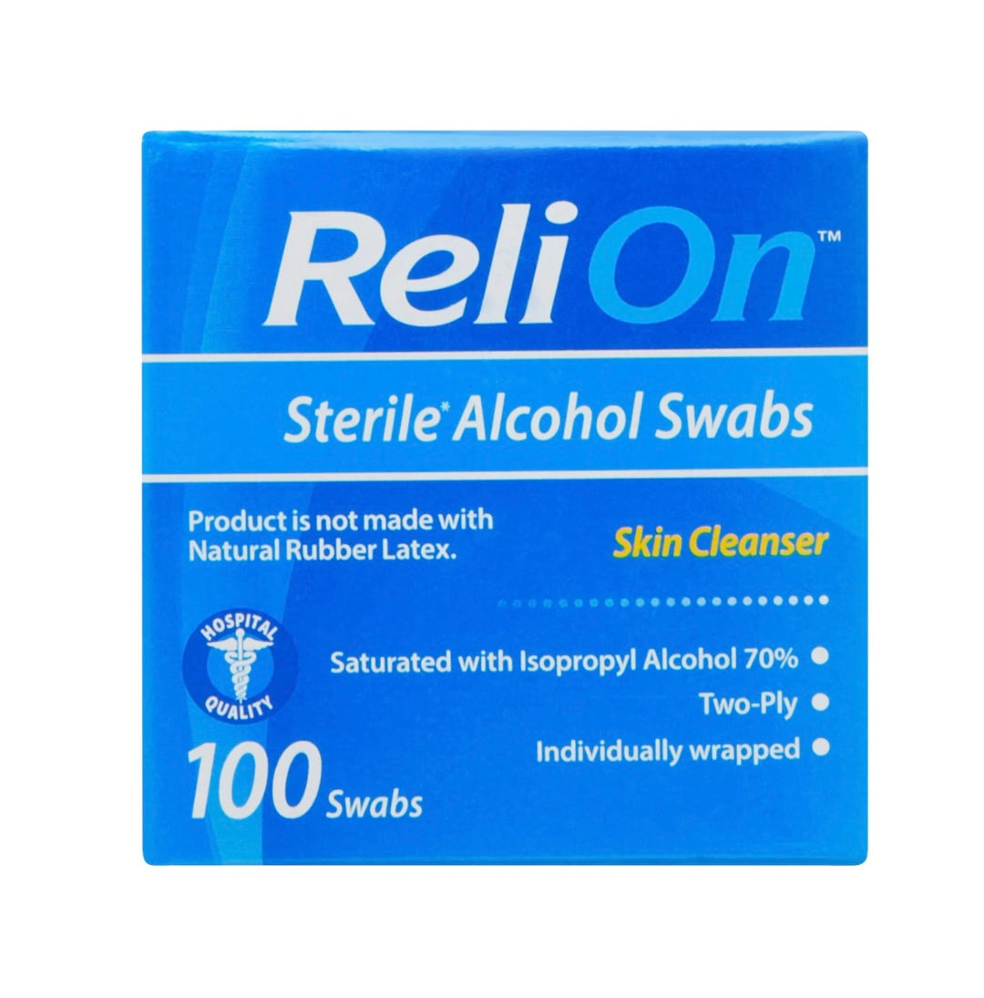 ReliOn Sterile Alcohol Swabs