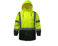 Hi Vis Rain Jacket with black at bottom