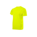 Fluorescent Lime Green Long Sleeved Plain T-Shirt