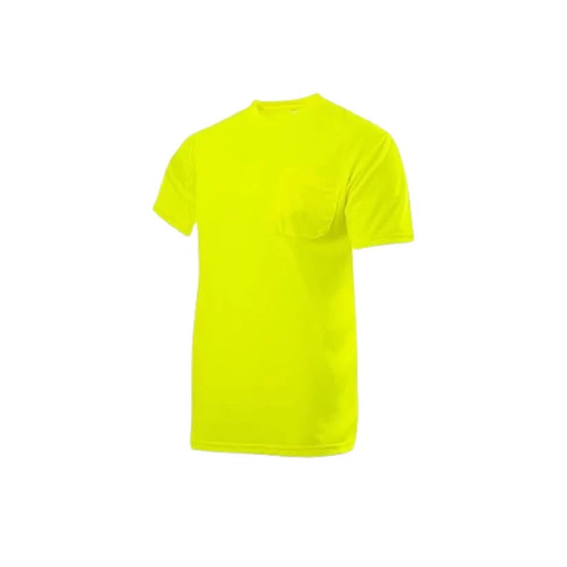 Fluorescent Lime Green Long Sleeved Plain T-Shirt