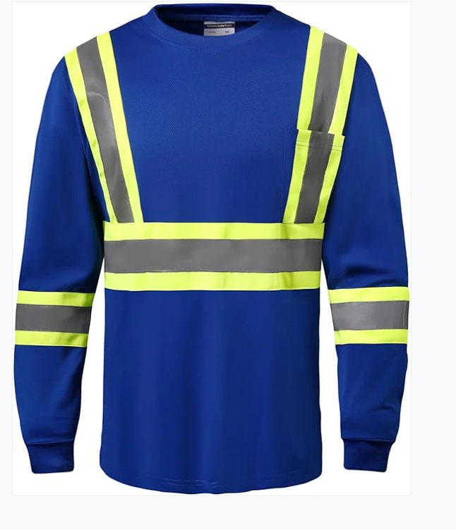 Hi Vis Long Sleeve Shirt with Tape