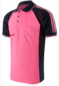 Hi Visibility Polo Shirts with Black
