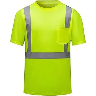 Hi Vis Short Sleeve Shirt-Lime