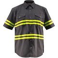 Hi Visibility Cotton Short Sleeved Button-Down Shirt